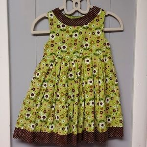 Green spring dress 18 months Carter's